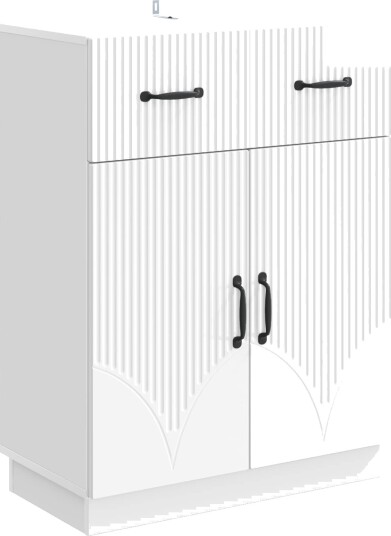 Serviesskap Høgglans hvit 66 x 34,5 x 87 cm Konstruert tre Serviesskap Høgglans hvit 66 x 34,5 x 87 cm Konstruert tre