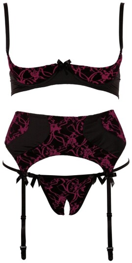 Red/Black Suspender Set Red/Black Suspender Set