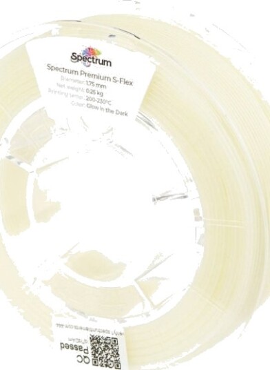 Spectrum S-Flex 98A Glow in the Dark Filament 1.75 mm 250 g Glow 80529