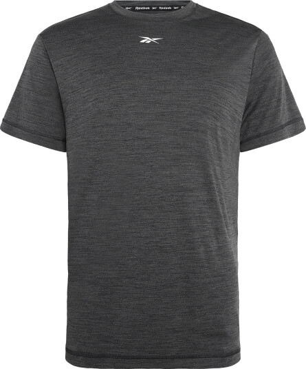 Reebok Performance Id Train Melange Tech Tee   Grey   L