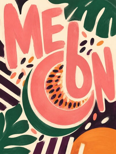 Plakat   Melon Vibrant Art