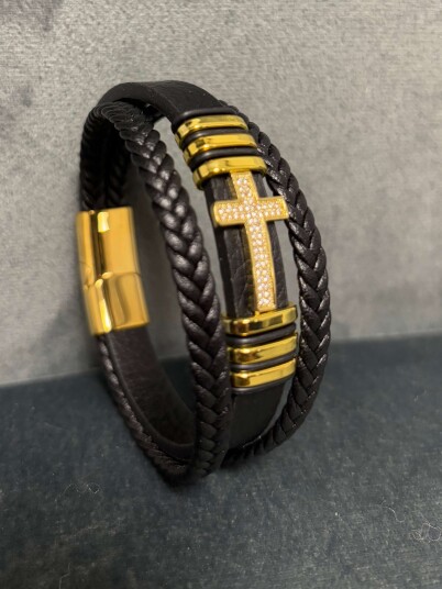 J&K Shop Tro & styrke Armbånd Gull J&K Shop Tro & styrke Armbånd Gull