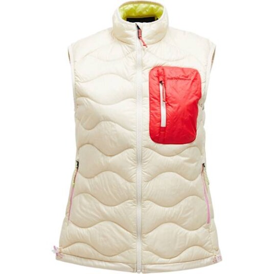 Peak Performance Helium Utility Down Vest Dame Sand Fog/Sunny Adventure L