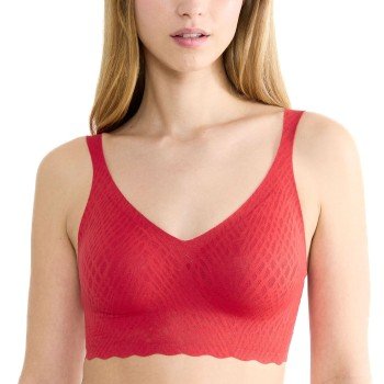 Sloggi Bh Zero Feel Bliss Bralette Rød X Small Dame