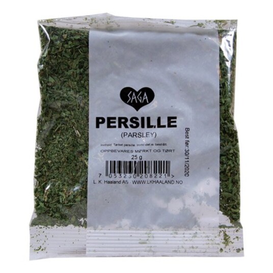 Saga tørket persille pose 15 g