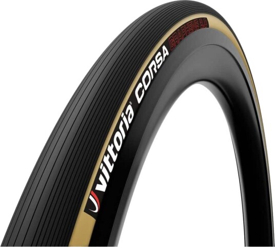 Vittoria Corsa 28-622 G2 brun/svart tubular Vittoria Corsa 28-622 G2 brun/svart tubular