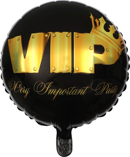 Santex Folieballong VIP Svart Gull 6686 0-11