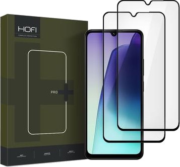 Hofi Xiaomi Redmi 14C Premium Pro+ Beskyttelsesglass Svart Kant 2 Stk.