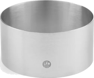 Konditoriring I Rustfritt Stål Diameter 90 Mm Høyde 45 Mm – Hendi 512302