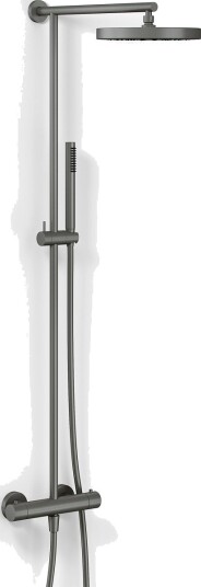 Semplice Termostatsett SRL10 XL Rain DeLux ø24cm EasyClean PVD Matt Gun Metall Semplice Termostatsett SRL10 XL Rain DeLux ø24cm EasyClean PVD Matt Gun Metall