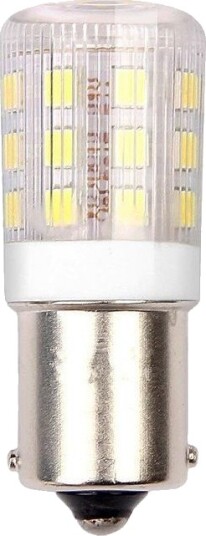 Spl BA15s 3W LED rørpære 10 24V 4,5cm 250lm klart glass varmhvit Kulør : Varm Spl BA15s 3W LED rørpære 10 24V 4,5cm 250lm klart glass varmhvit Kulør : Varm