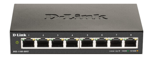 D-Link DGS 1100-08V2 8-Port Gigabit Smart Managed Switch (790069453410) D-Link DGS 1100-08V2 8-Port Gigabit Smart Managed Switch (790069453410)