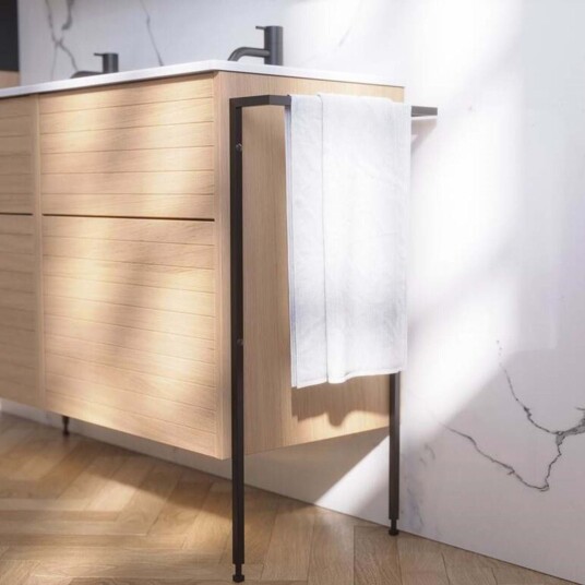 Dansani Refined Møbelben med Håndkleholder Svart