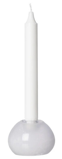 Ernst Lysestake Glass Ø 7,5 cm Hvit - Stilren Belysning