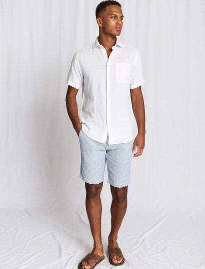 Bruun & Stengade Bs Darion Regular Fit Shorts Blue 38 Bruun & Stengade Bs Darion Regular Fit Shorts Blue 38