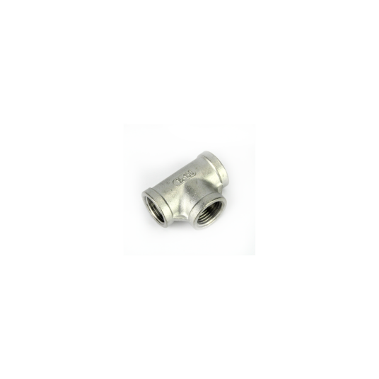 1/2" T-stykke med BSP Hun rustfritt stål