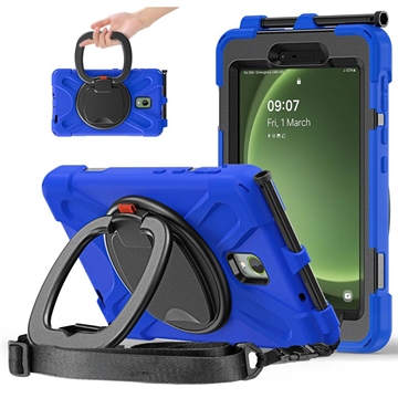 Samsung Galaxy Tab Active5 Heavy Duty 360 Deksel med Håndrem Blå / Svart