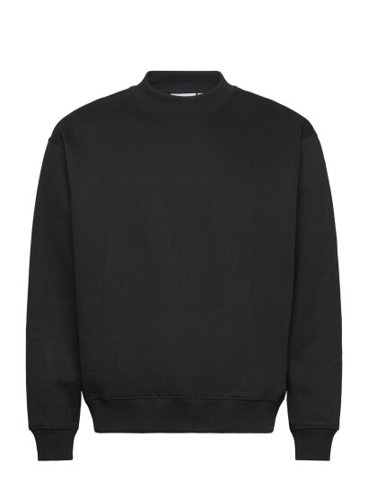 Weekday Relaxed Heavy Sweatshirt - Black - XS