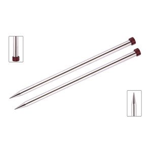 KnitPro Nova Metal Strikkepinner/Jumperpinner Metal 35cm 3,25mm