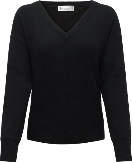 My Essential Wardrobe Mwjola V Neck Knit Pullover BLACK S My Essential Wardrobe Mwjola V Neck Knit Pullover BLACK S