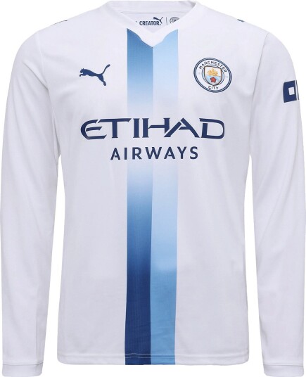 PUMA Manchester City Tredjedrakt 2026/27 Langermet Hvit/Blazing Blue XL
