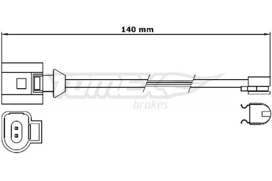 Slitasjevarsler bremseklosser TOMEX Brakes TX 31 25
