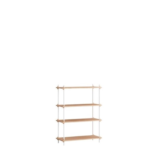 MOEBE S.115.1.A Hyllesystem Eik/ Hvit MOEBE S.115.1.A Hyllesystem Eik/ Hvit