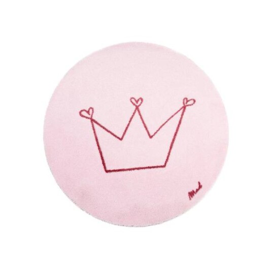 MADABOUTMATS Barneteppe Krone Touch Elisa Rosa 100x100cm