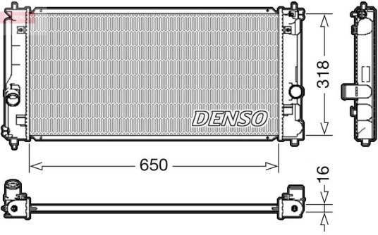 Radiator DENSO DRM50081 Radiator DENSO DRM50081