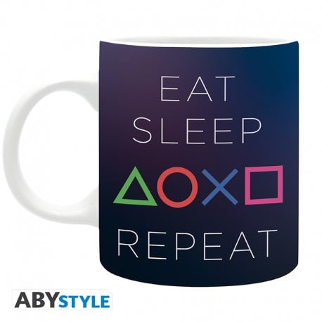 ABYstyle PLAYSTATION Eat Sleep Repeat Krus ABYstyle PLAYSTATION Eat Sleep Repeat Krus