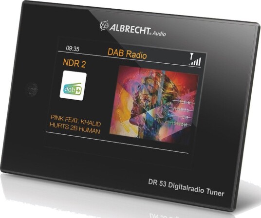 Albrecht DR 53 DAB+ Digitalradio Tuner Svart