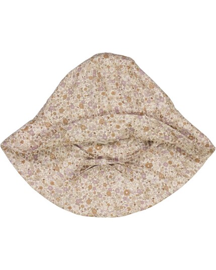Wheat Solhatt Baby M/ Nakkeskygge Chloè - Lilac Flowers