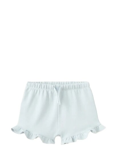 Mango Frilled Cotton Shorts Blue 2 3 Mango Frilled Cotton Shorts Blue 2 3