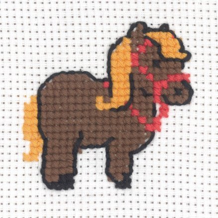 Permin Broderisett Aida Hest 8x8cm