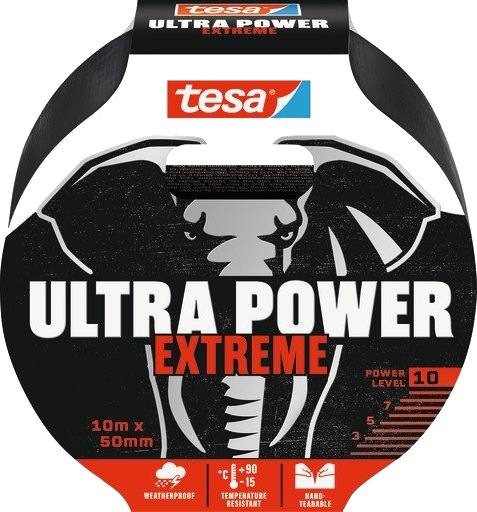 Tesa Ultra Power Extreme Reparasjonstape 50 mm x 10 m Sort for Innendørs og Utendørs Bruk Tesa Ultra Power Extreme Reparasjonstape 50 mm x 10 m Sort for Innendørs og Utendørs Bruk