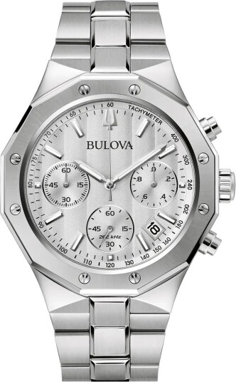 Bulova Herreklokke 96B408 Classic Sølvfarget/Stål Ø44 mm Bulova Herreklokke 96B408 Classic Sølvfarget/Stål Ø44 mm