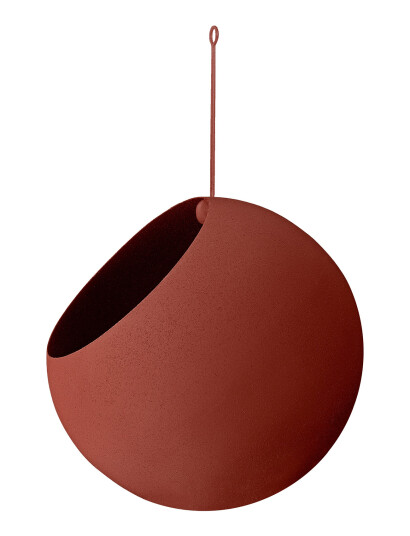 AYTM Globe Hanging Flowerpot - Red - 21X32CM