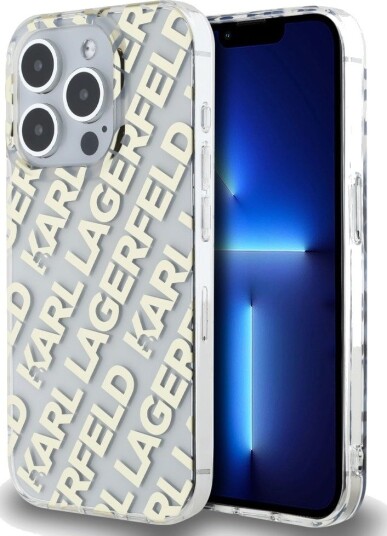 Karl Lagerfeld Mobildeksel IML Fullover Logo for iPhone 15 Pro Max Gull