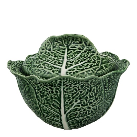 Bordallo Pinheiro Cabbage terrin/skål med lokk 3L grønn Bordallo Pinheiro Cabbage terrin/skål med lokk 3L grønn