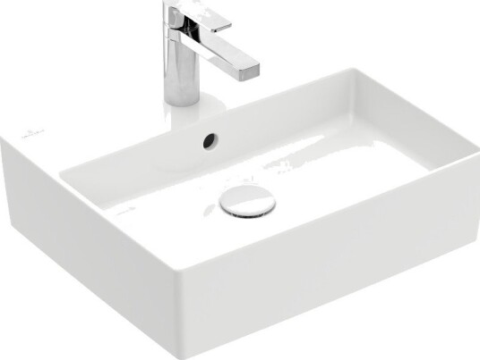 V&B Memento 2.0 Toppmontert servant 498x420 mm, 1 bl.hull, m/overløp, Hvit