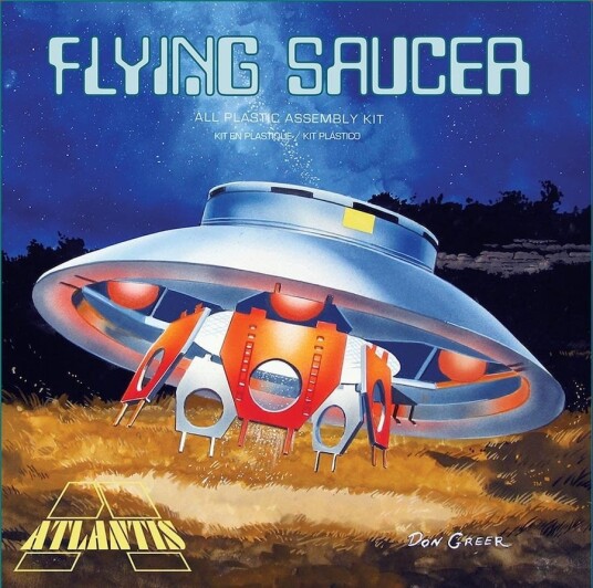 Atlantis 1/72 Flying Saucer with Clear Dome