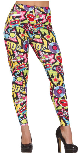Fiestas Guirca 90-talls Leggings Mønstrede  Medium