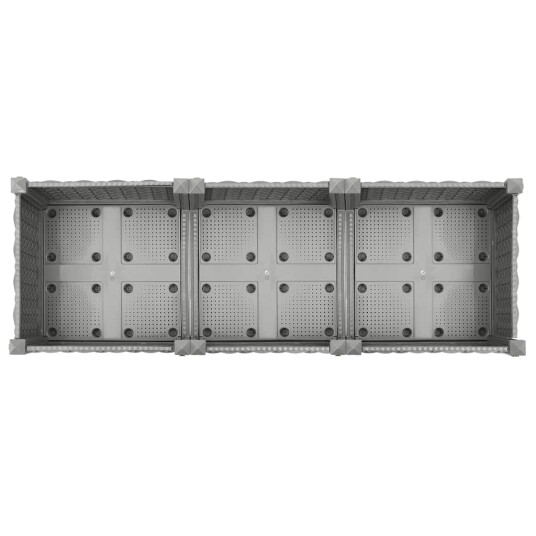 vidaXL Høybed 120x40x71 cm polypropylen