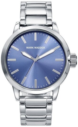 Mark Maddox Herreklokke HM7009 37 Classic Blå/Stål Ø42 mm Mark Maddox Herreklokke HM7009 37 Classic Blå/Stål Ø42 mm