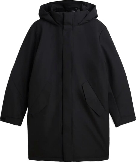 Tommy Hilfiger Tech Hooded Padded Parka BLACK M Tommy Hilfiger Tech Hooded Padded Parka BLACK M