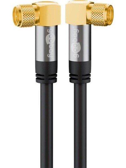 Goobay 135 dB 10m Antennekabel med 4x Skjerming og Gullbelagte Kontakter Goobay 135 dB 10m Antennekabel med 4x Skjerming og Gullbelagte Kontakter