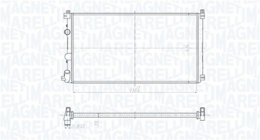 Radiator MAGNETI MARELLI 350213209500