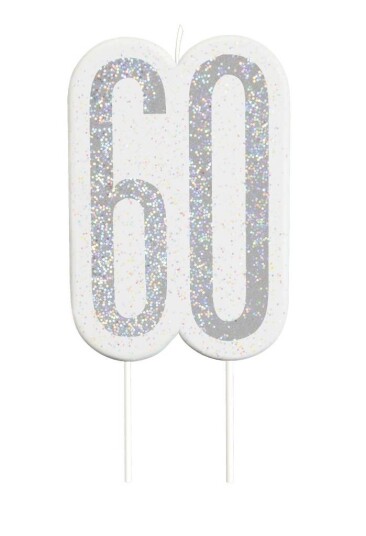 Tallkakelys Sølv 60 Tallkakelys Sølv 60