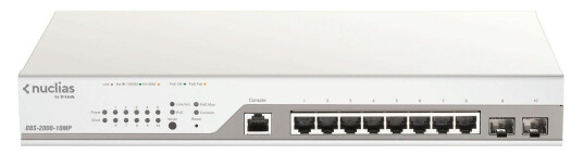 D-LINK 10-Port Gigabit PoE+ Nuclias Switch 2xSFP ts 1y Lic D-LINK 10-Port Gigabit PoE+ Nuclias Switch 2xSFP ts 1y Lic