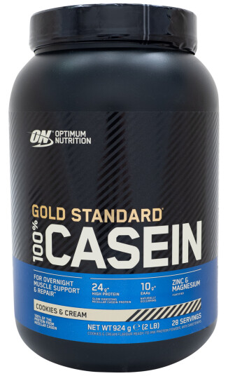 Optimum Nutrition 100 % Gold Standard Casein 908 g, proteinpulver 908g Cookies & Cream Optimum Nutrition 100 % Gold Standard Casein 908 g, proteinpulver 908g Cookies & Cream
